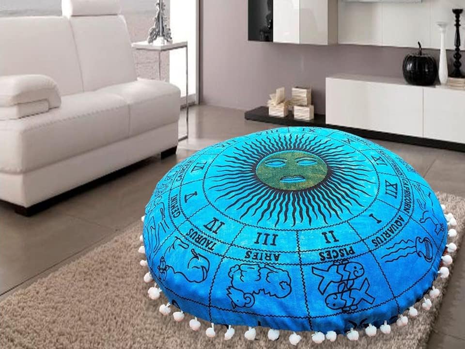 Astrology Horoscope Floor Pillow Cover - 22