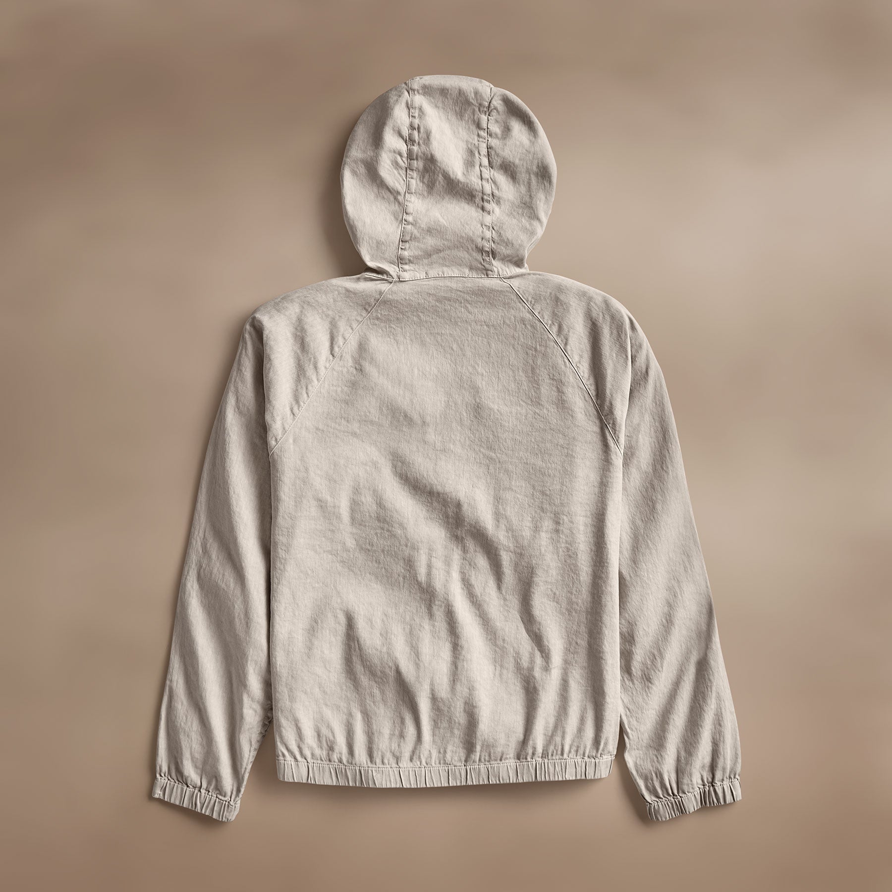 Linen Blend Zip Front Hoodie for Women & Men - Soft Comfortable Lightweight Pullover with Pockets - Casual Loungewear for Spring & Fall - Salt Pigment Color