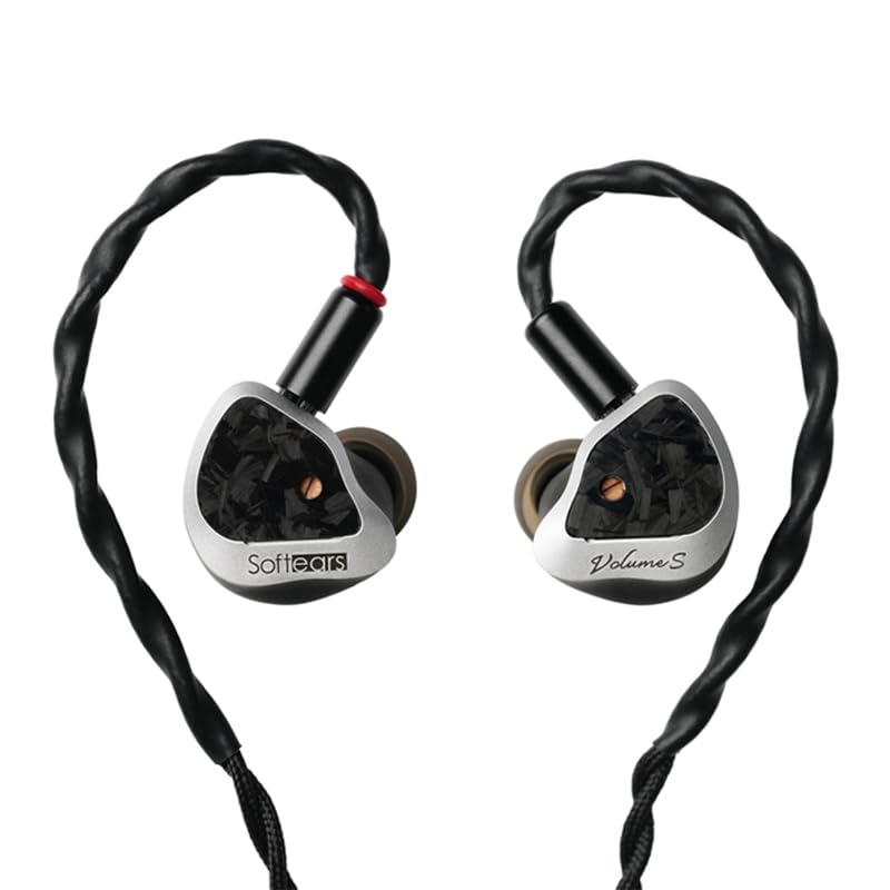 Softears Volume S Hybrid Earphones - 1DD + 1Passive DD + 2BA Drivers, 3.5mm/4.4mm Interchangeable Cable for Audiophiles | Perfect for Studio Monitoring, Gaming & Hi-Fi Music Listening