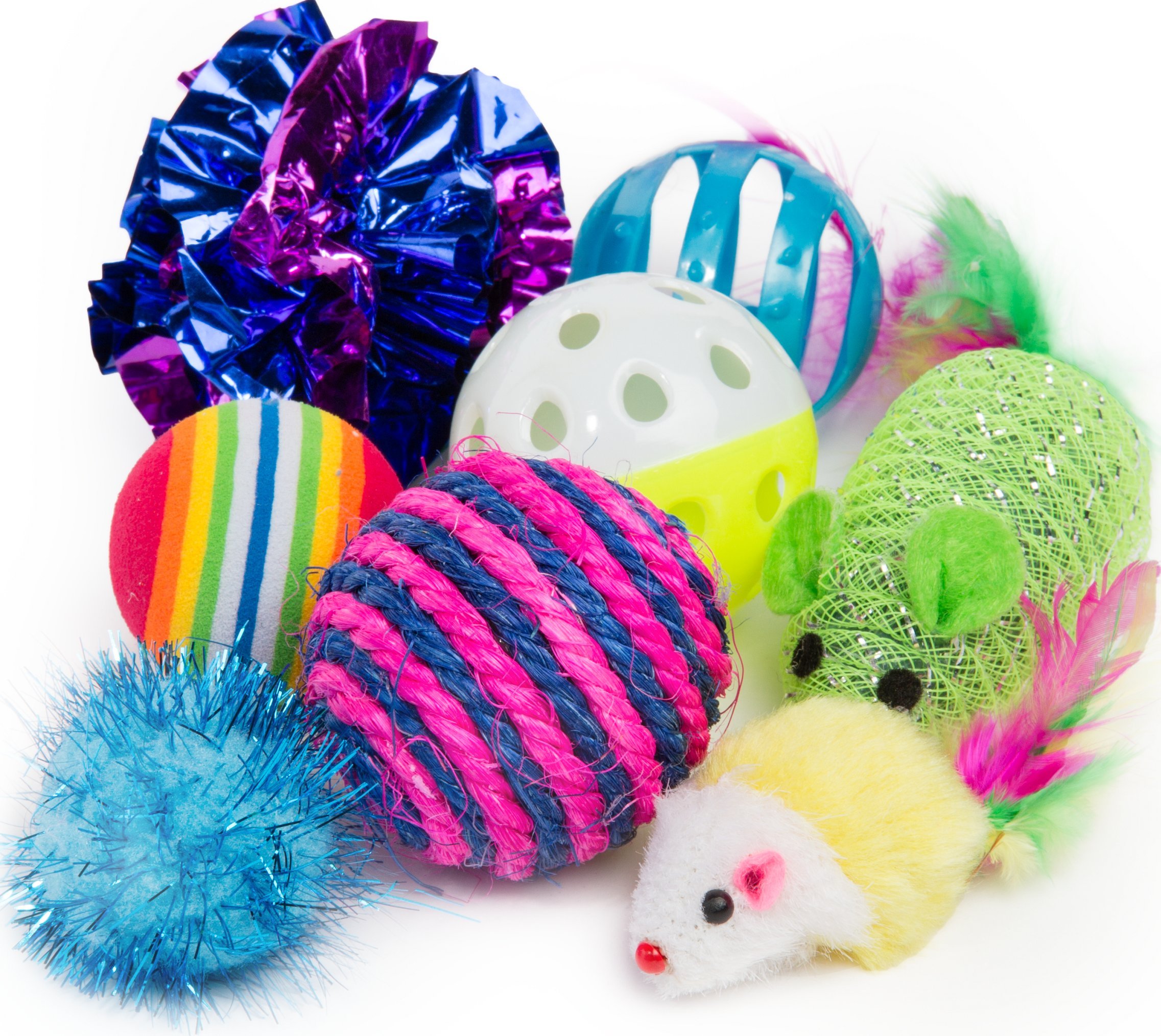 Friends Forever Kitten Toys Variety Pack - 20-Piece Cat Toys Set with Fishing Pole, Catnip Pillow & More | Interactive Play Toys for Indoor Cats, Kittens & Adult Cats | Perfect for Playtime, Exercise & Bonding