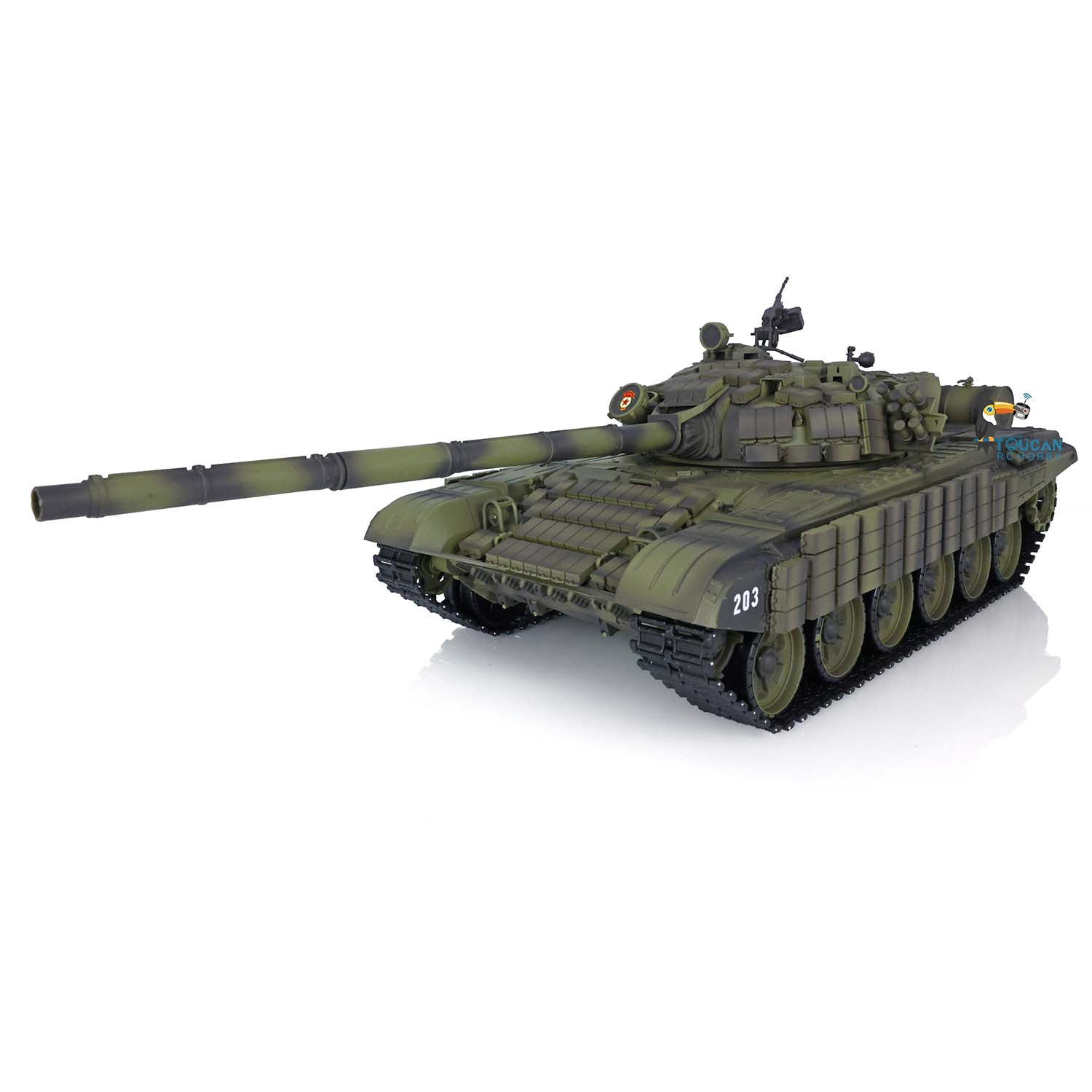 Heng Long T72 1/16 Scale RC Battle Tank - 7.0 Mainboard, Ready-to-Run BB IR Tank Model with Battery | US Stock | Perfect for Military Enthusiasts & RC Hobbyists | Outdoor Play & Collectible Display