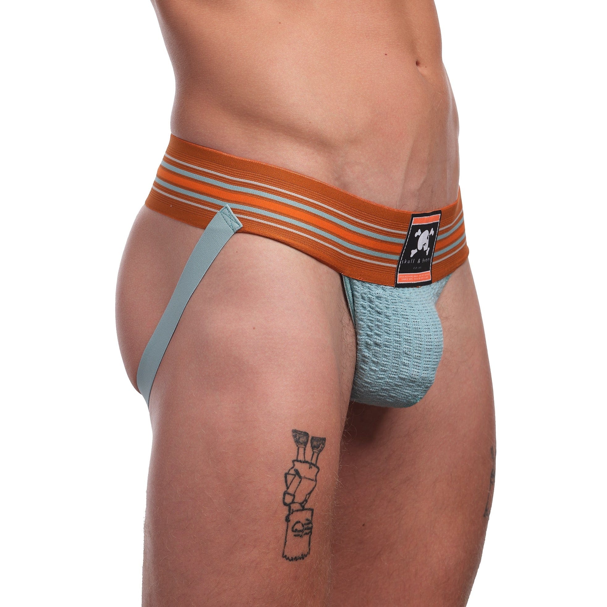 Agate Blue Locker Room Jock Strap - Comfortable Athletic Support for Sports & Workout