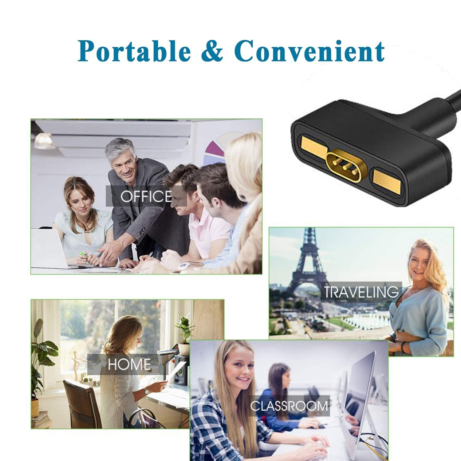Fitbit Ionic Charger Cable - 3.3FT Replacement USB Charging Cord for Ionic Smart Watch | Perfect for Home, Office & Travel Charging