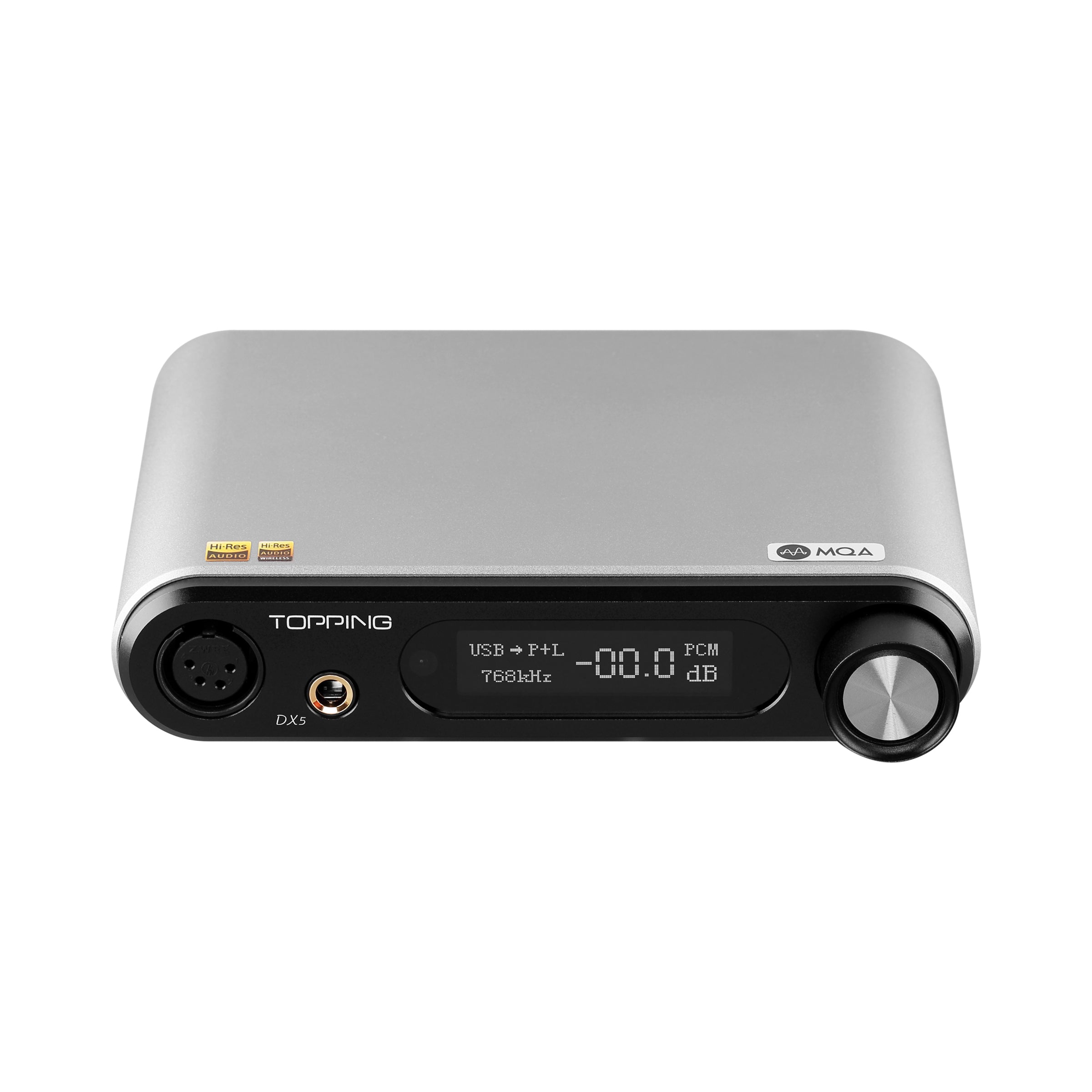 TOPPING DX5 Dual ES9068AS MQA Desktop DAC & Headphone Amplifier - High-Resolution Audio for Home Studio, Gaming, and Music Listening