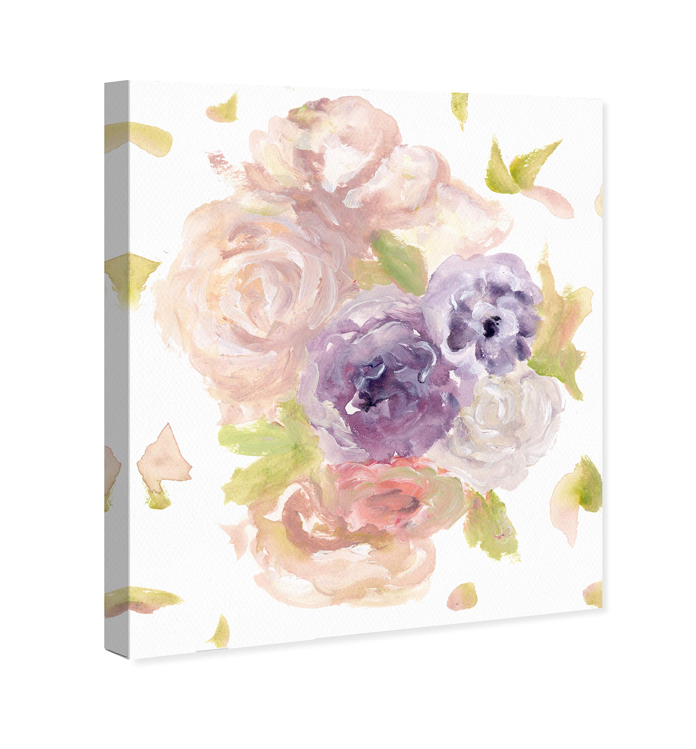 Oliver Gal Artist Co. Floral Wall Art Canvas Prints - 'Cute Pastels' Home Decor in Purple & Pink, 36x45 Inches - Perfect for Living Room, Bedroom & Office Decoration