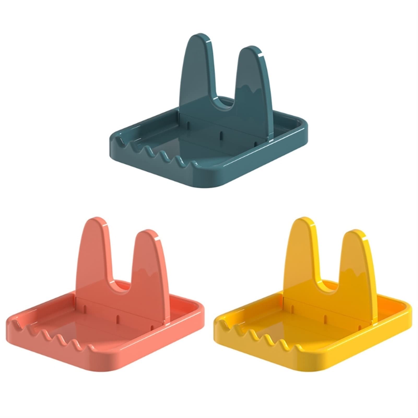 Foldable 3-Piece Kitchen Pot Lid Storage Rack with Spoon Holder - Space-Saving Organizer for Lids, Ladles & Utensils - Perfect for Small Kitchens & Cabinet Organization (Color: 3pcs) - Ideal for Storing Cookware Lids While Cooking or Baking