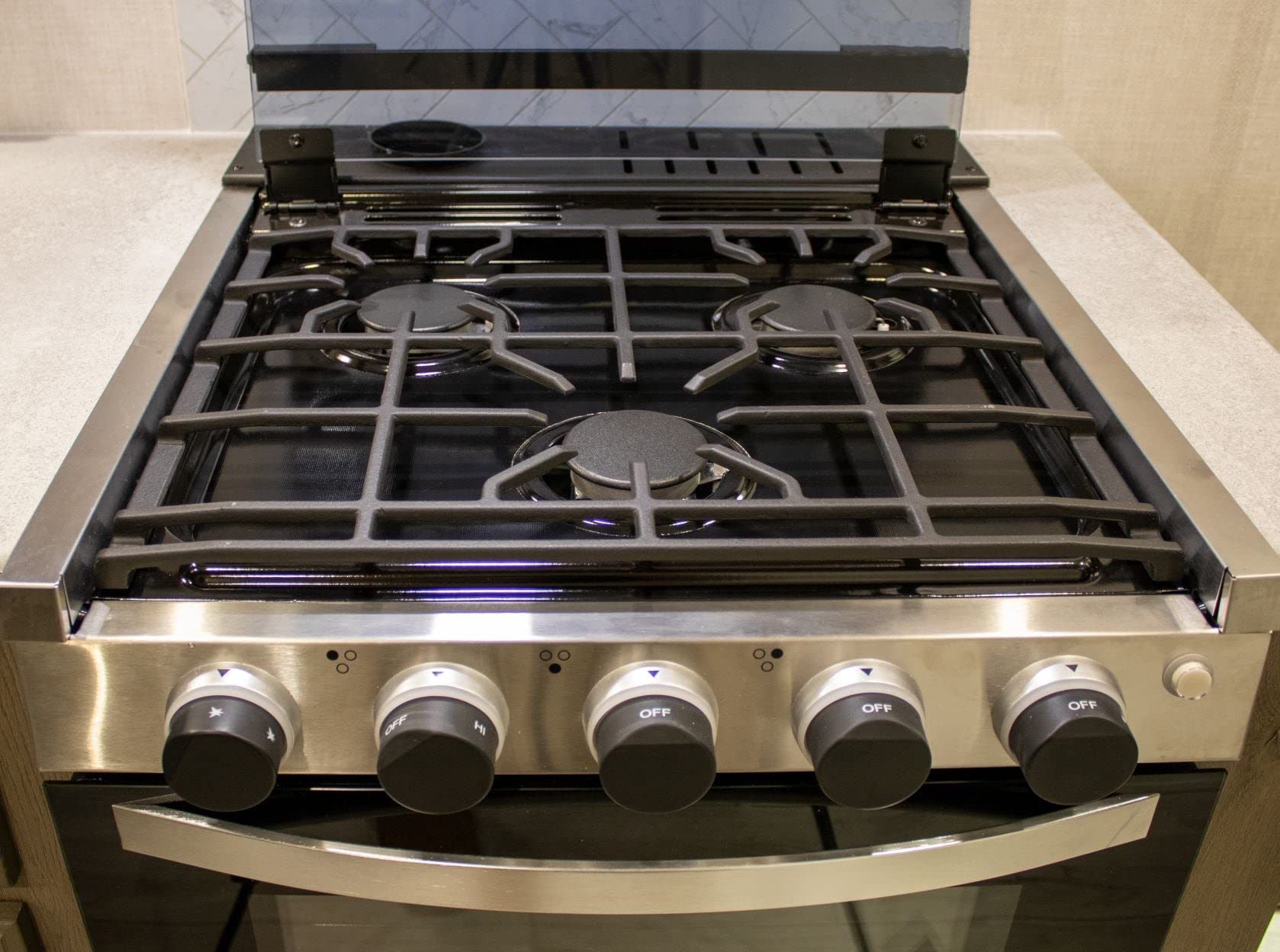 Premium StoveGuard USA-Made Gas Stove Cover - 6x Thicker Heavy-Duty Greystone RV Range Top Protector | Custom Designed & Precision Cut | Perfect for RV Kitchens, Outdoor Camping & Home Use