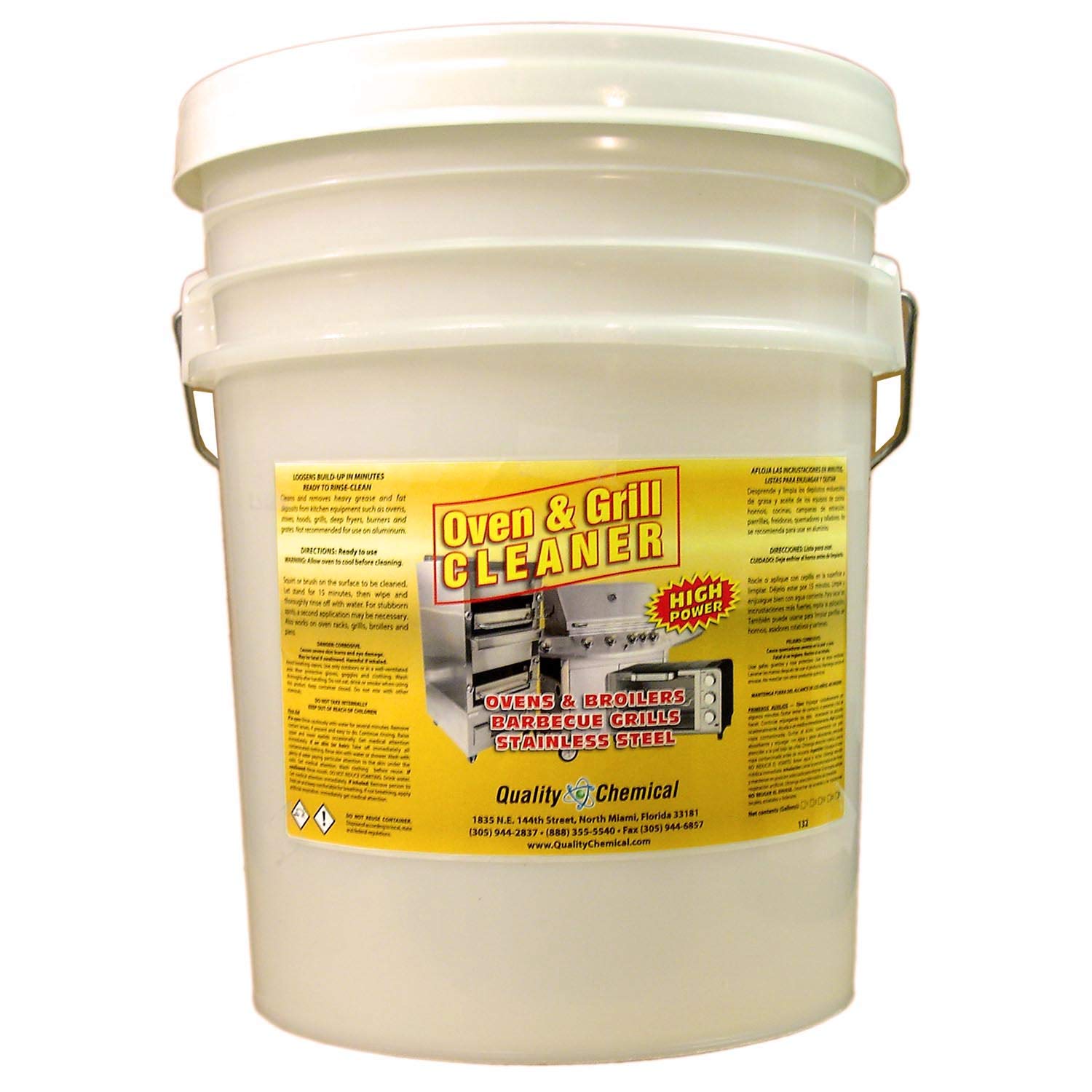 Best Heavy-Duty Oven & Grill Cleaner - Fast Acting Degreaser for Tough Grease - Made in USA - 5 Gallon Pail - Perfect for Commercial Kitchens, Restaurants & Home Deep Cleaning