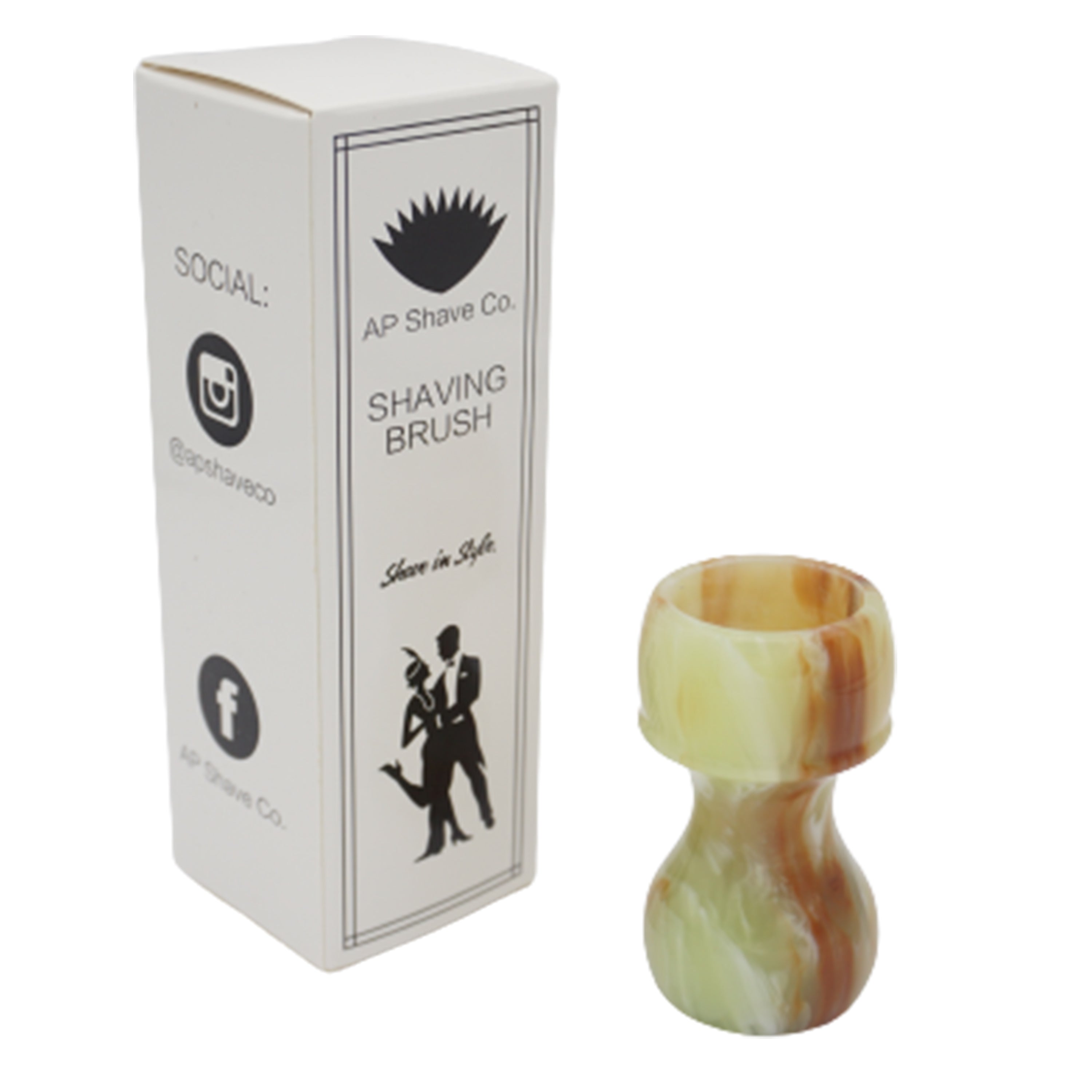 Premium Jade Handcrafted Shaving Brush Handle for Wet Shaving - Fits 24mm & 26mm Knots - Luxury Grooming Gift for Men - Perfect for Traditional Barber Shave & Home Spa Relaxation