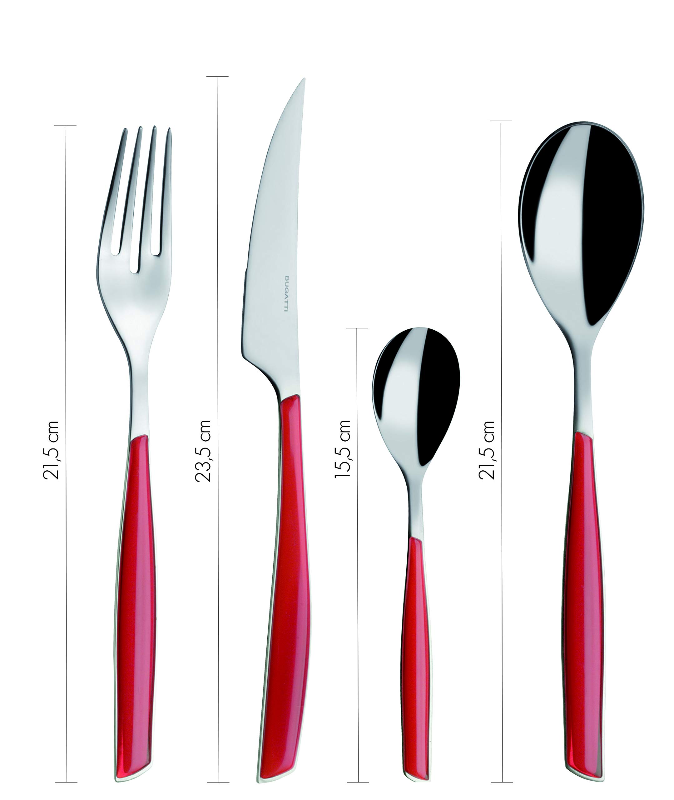 Premium 24-Piece Stainless Steel Cutlery Set - 18/10 Grade with Green Apple Handle - 6-Person Flatware Set (6 Forks, 6 Knives, 6 Spoons, 6 Teaspoons) - Elegant Dining for Everyday Meals & Dinner Parties