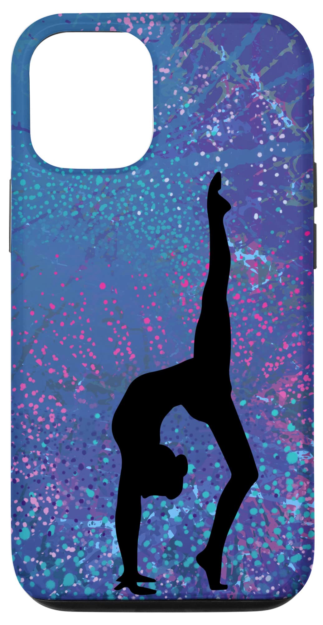 iPhone 12/12 Pro Cute Pink & Blue Gymnastics Case - Trendy Protective Phone Cover for Gymnasts, Athletes & Sports Lovers - Perfect for Training, Competitions & Everyday Use
