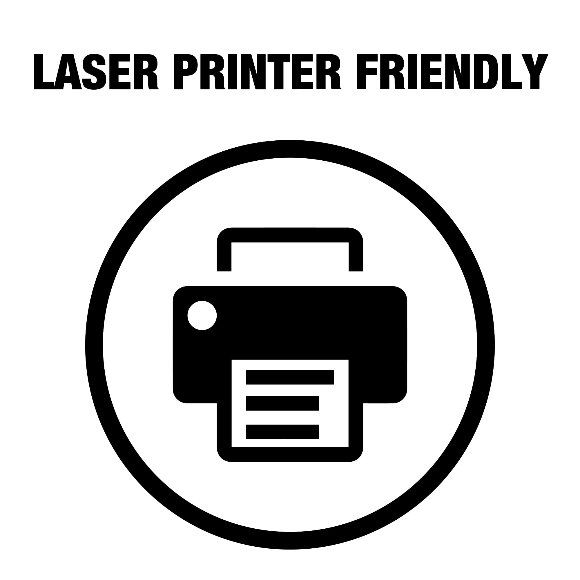 Samsill 100-Pack Clear Transparency Film Sheets for Laser Jet Printers, 8.5 x 11 Inch - Black Image Only | Projector Film & Overhead Transparencies for Presentations, School Projects & Office Use