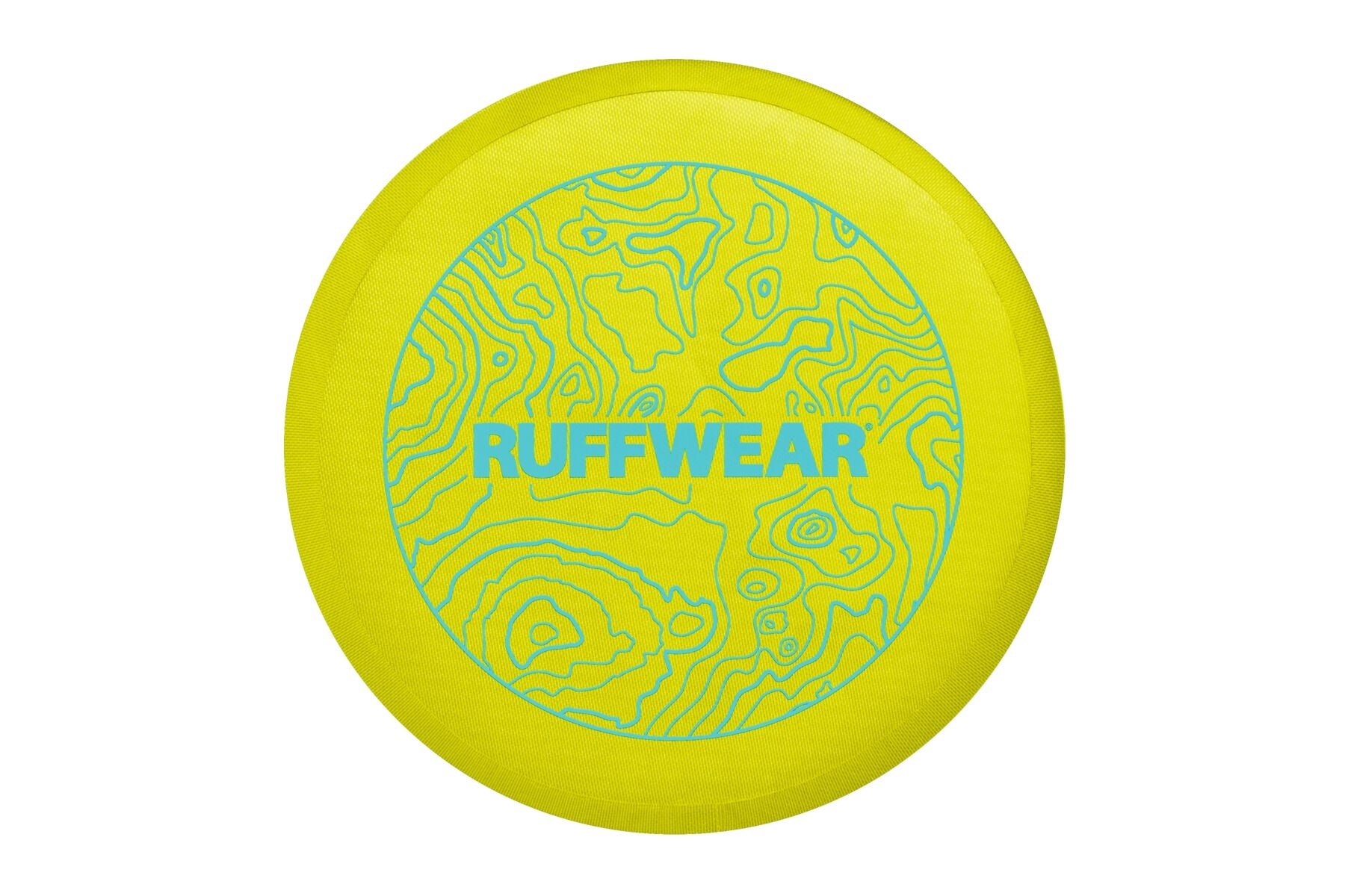 Ruffwear® Camp Flyer Disco & Plate Dog Bowl - Phosphorescent Green (Lichen Green) for Camping, Hiking & Outdoor Adventures