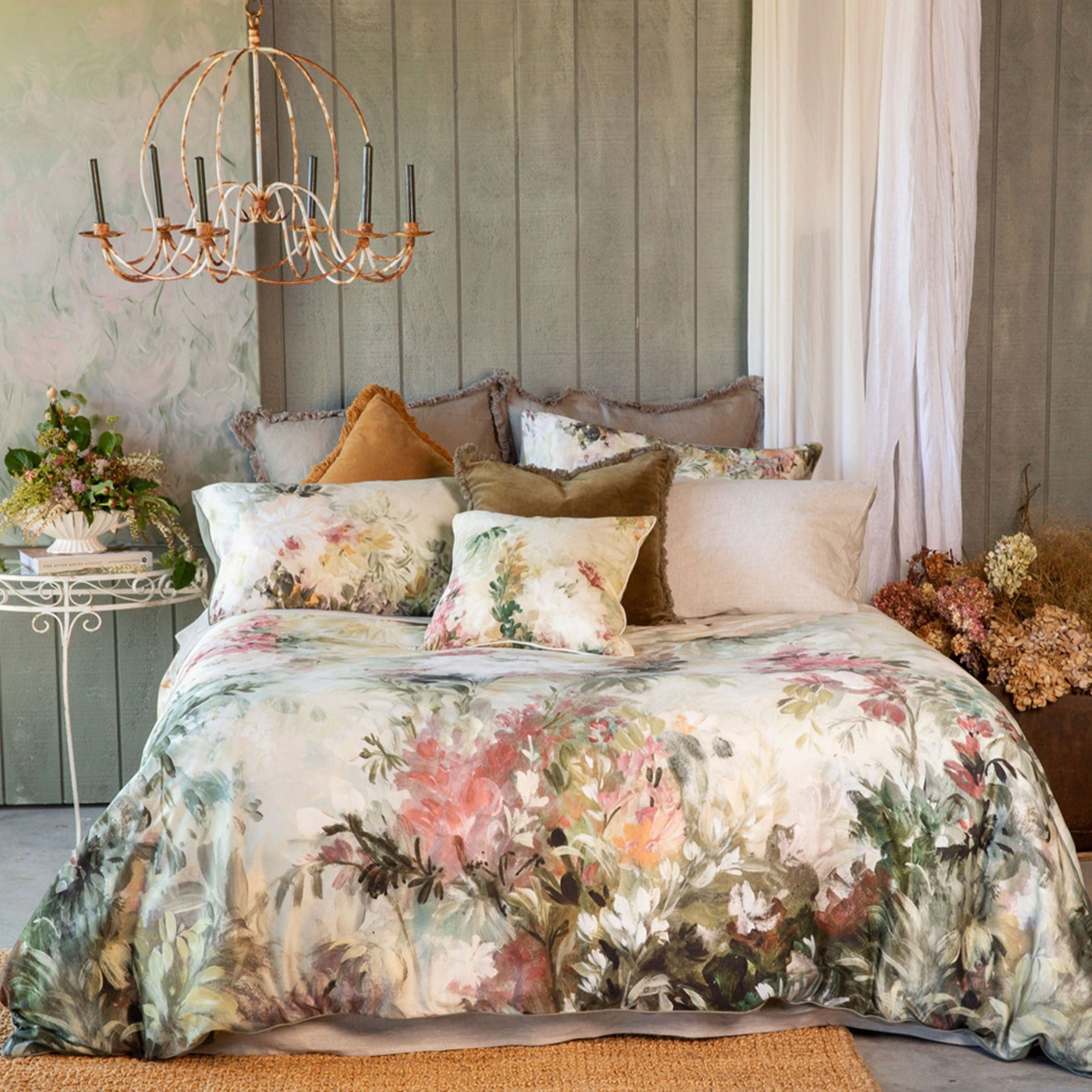 MM Linen Giverny Quilt Cover Set - Premium Cotton Bedding for a Cozy & Stylish Bedroom Retreat