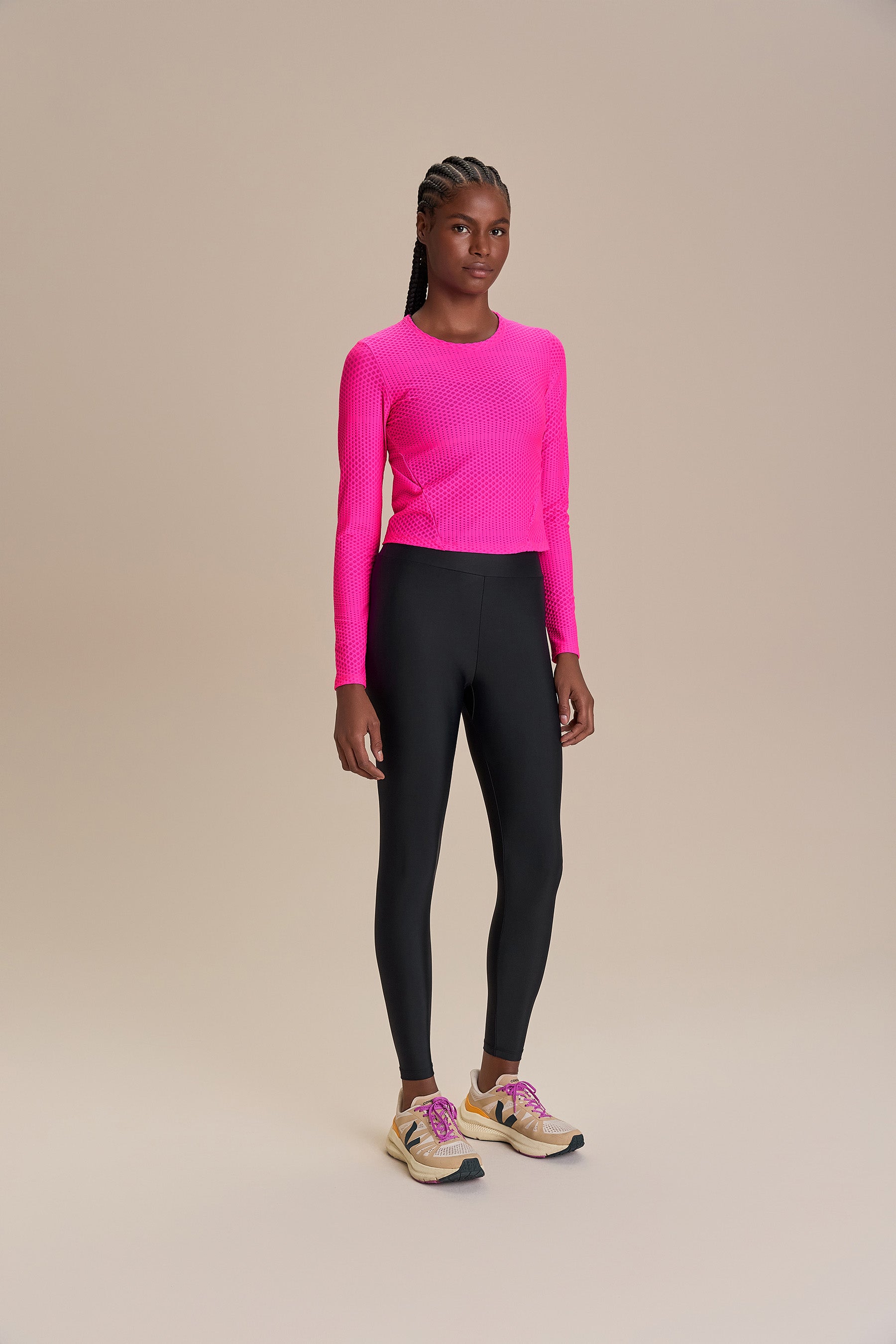 Texture Run Long Sleeve Top - Women's Fashion Casual Blouse for Running & Outdoor Activities | Perfect for Workouts, Yoga & Everyday Wear