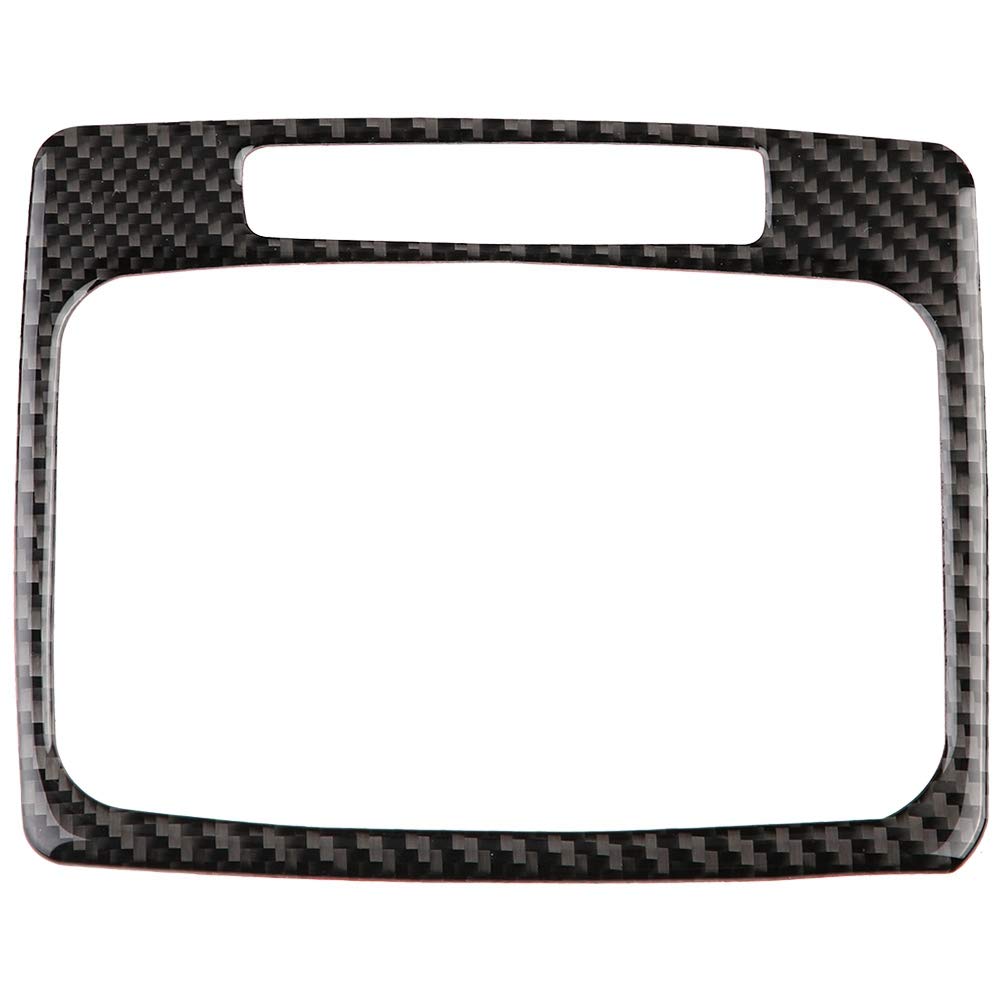 Premium Carbon Fiber Gear Shift Panel Trim Cover for Mercedes W204 (2005-2012) - ABS Interior Dashboard Frame Decoration Sticker - Enhance Your Car's Luxury Interior Style for Daily Driving & Car Shows