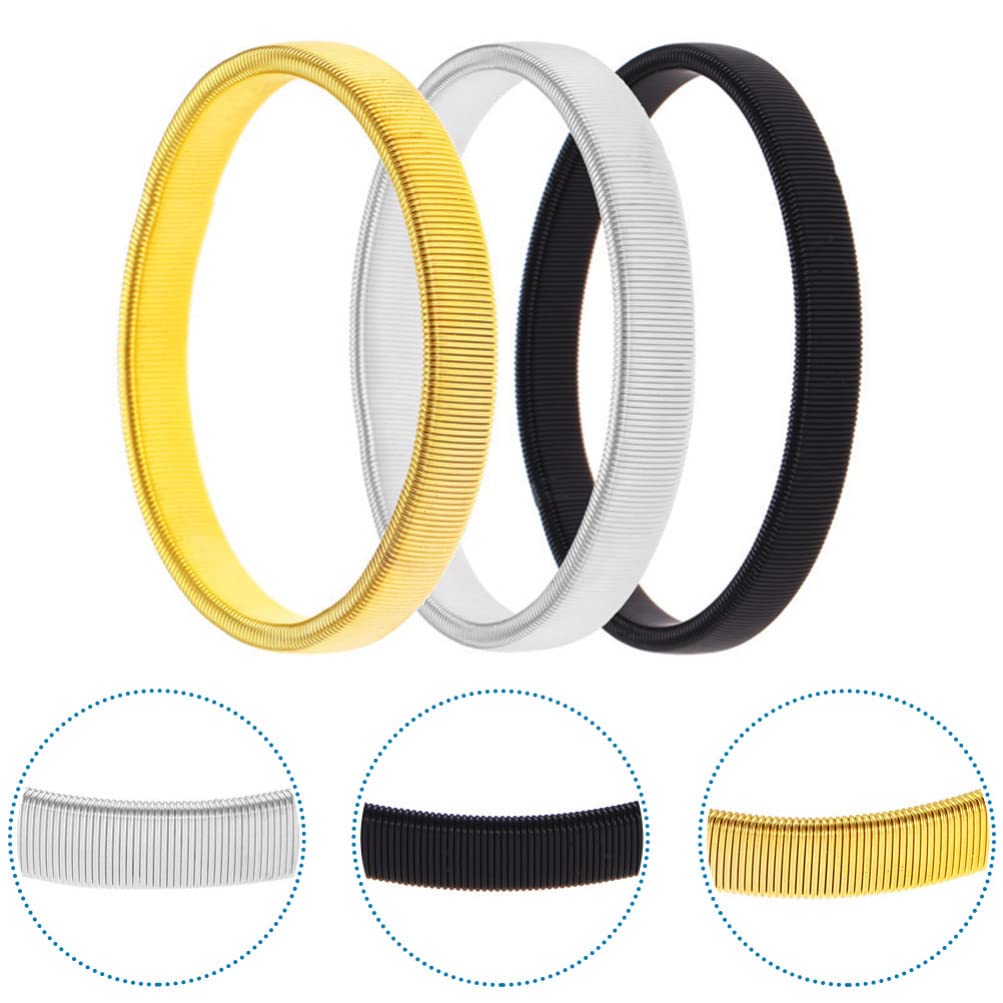 6pcs Men's Shirt Cuff Rings - Adjustable Sleeve Garters & Arm Bands for Formal Wear, Business Attire & Wedding Outfits - Elastic Shirt Sleeve Holders for Men - Perfect for Office, Parties & Special Occasions