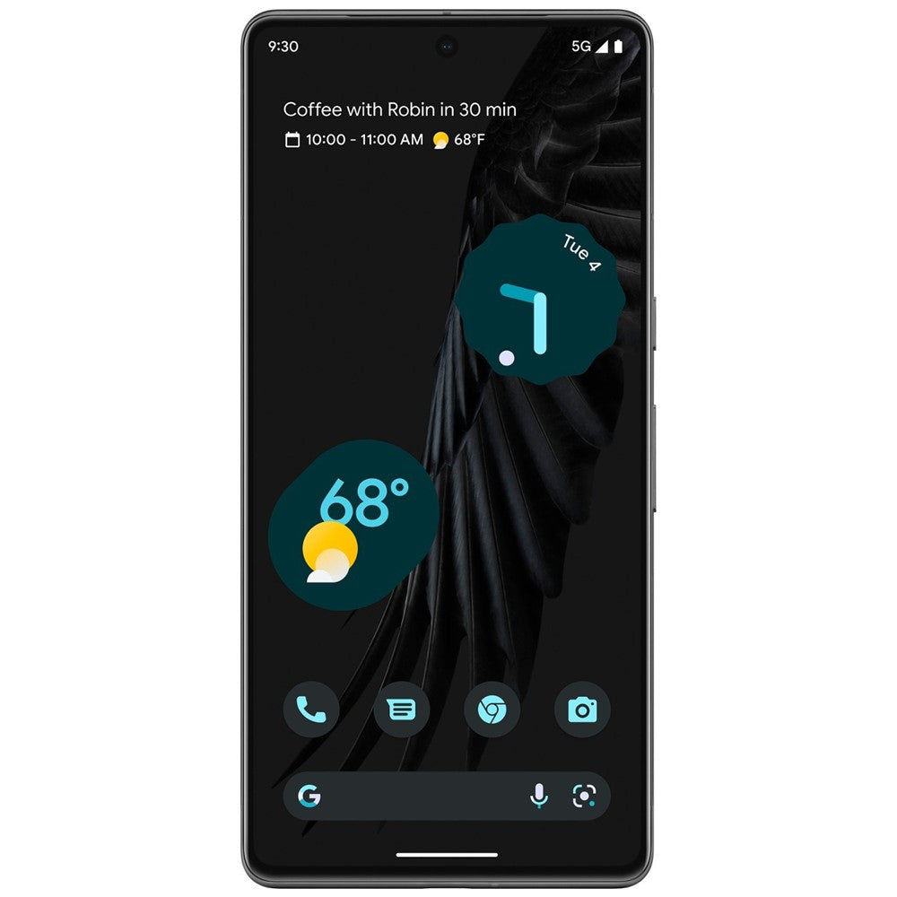 Google Pixel 7 128GB Unlocked Smartphone - AT&T Compatible, Obsidian Black (Renewed Like New) - Perfect for Photography, Streaming & Productivity