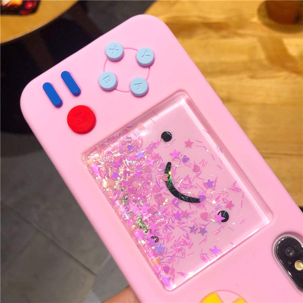**UnnFiko 3D Cartoon Squishy Liquid Star Phone Case - Soft Rubber Protective Cover for iPhone 11 Pro Max - Cute & Funny Gaming Design for Girls & Women (Pink) - Perfect for Playful Protection & Trendy Style**