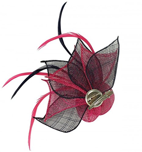 Elegant Aurora Collection Two-Tone Rose Fascinator Hair Clip - Perfect for Weddings, Tea Parties & Special Occasions