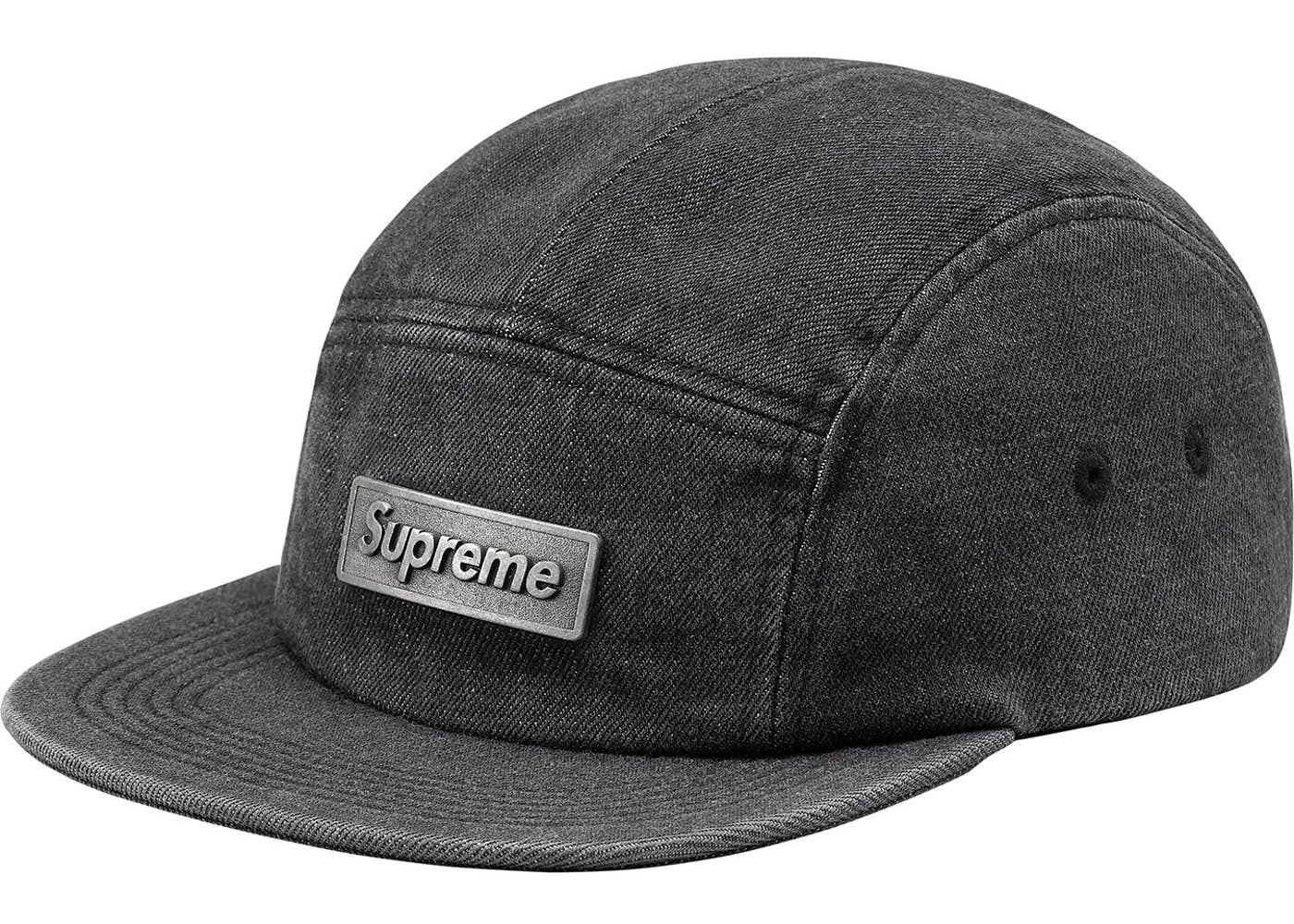Supreme Metal Plate Camp Cap - Black Adjustable Snapback Hat for Men & Women | Streetwear Fashion, Hip Hop Style, Urban Outfits