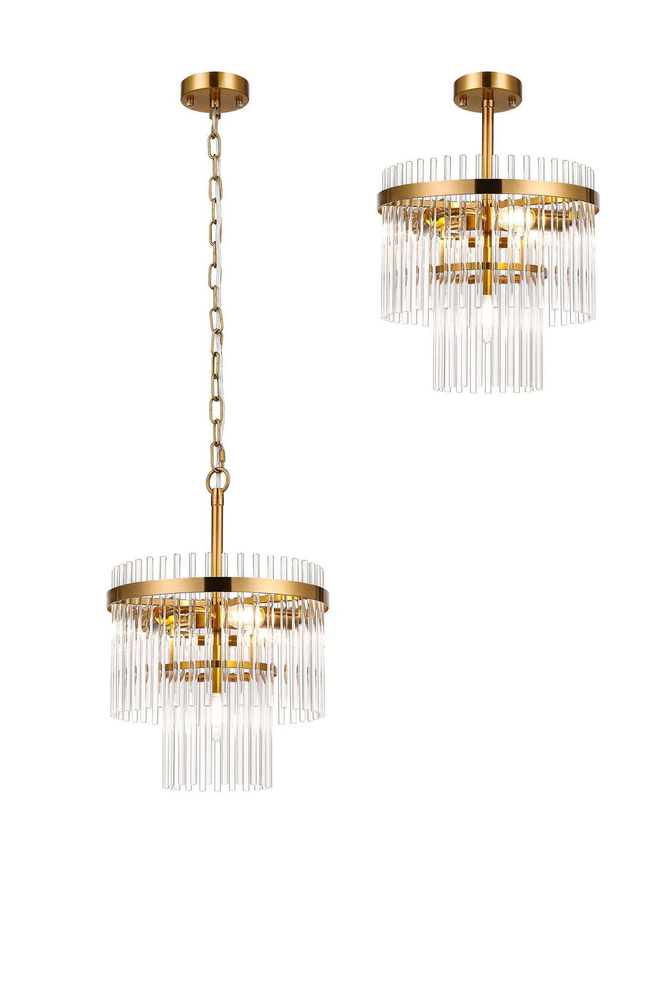 Colmar 4/7Lt Crystal Chandelier - Elegant Lighting Fixture with Multiple Color Options for Dining Room, Living Room & Bedroom Decor