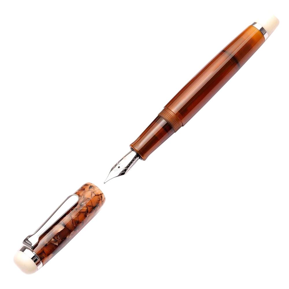 Opus 88 Omar Fountain Pen - Premium Japanese Eyedropper Fountain Pen with Large Ink Capacity - Perfect for Calligraphy, Journaling & Gift Giving