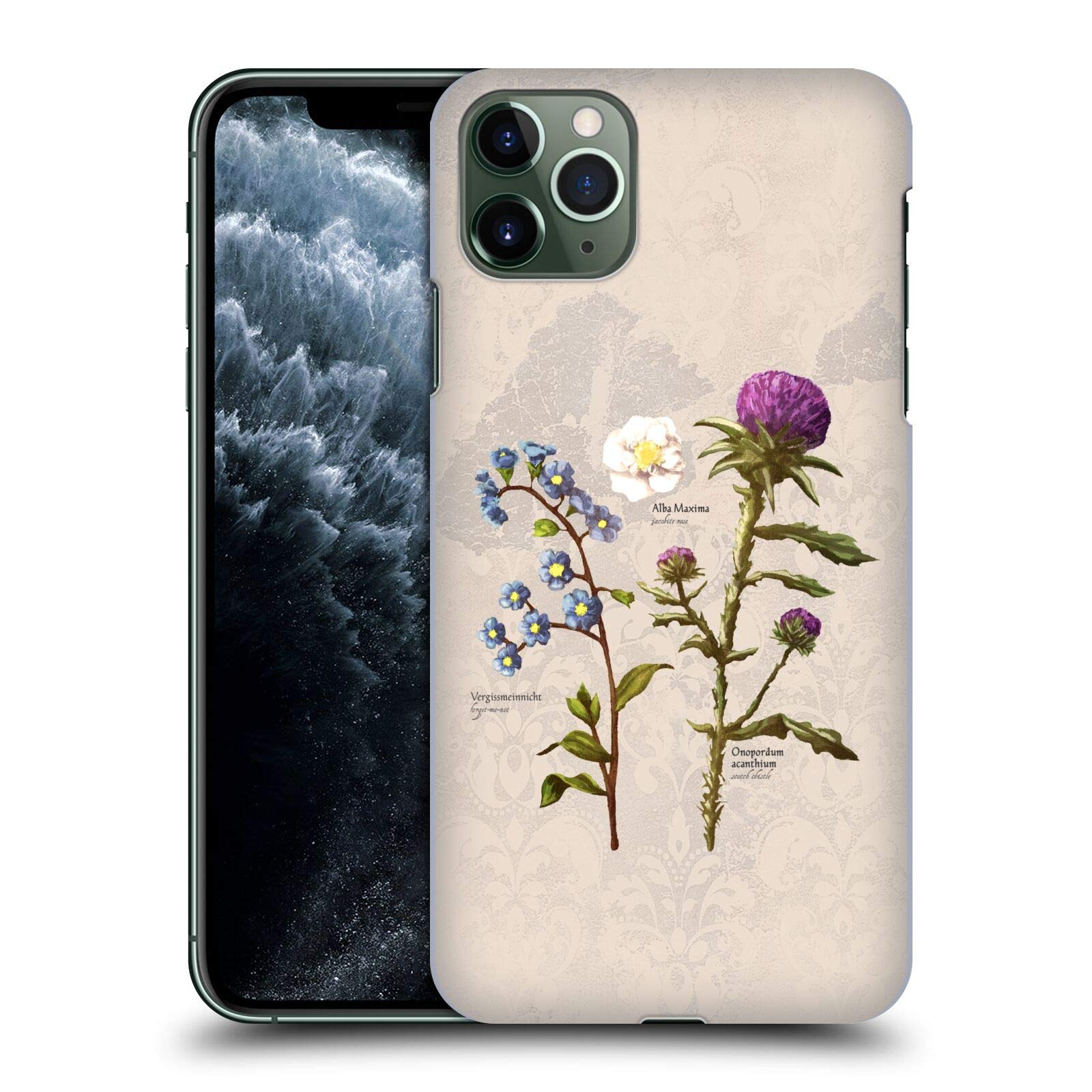 Officially Licensed Outlander Flowers Hard Case for Apple iPhone 11 Pro Max - Durable Protective Cover with Stylish Design - Perfect for Fans, Daily Use & Gift Giving