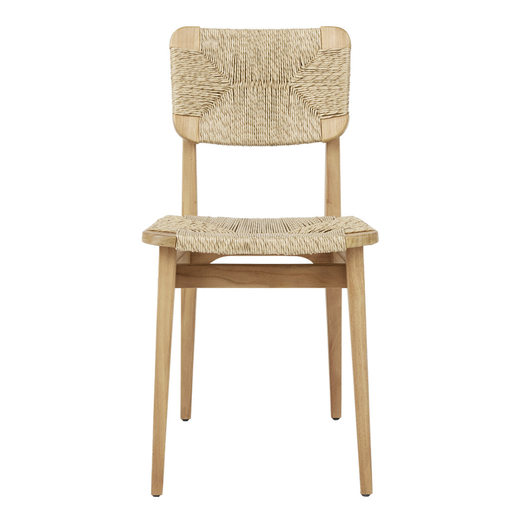 Outdoor Dining Chair - Weather-Resistant C Chair for Patio, Garden & Backyard - Comfortable & Durable Outdoor Seating for Restaurants, Cafes & Home Use