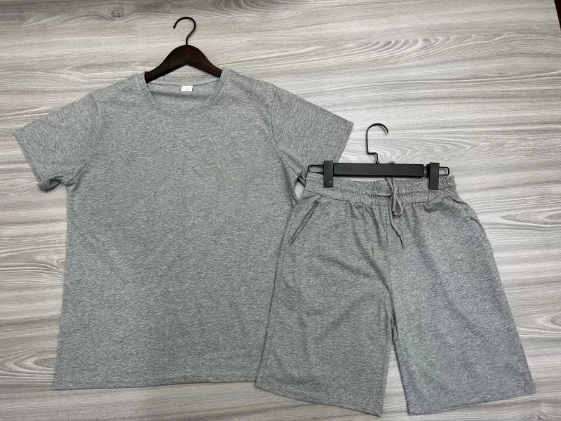 Men's Casual Short Sleeve T-Shirt & Athletic Shorts Set - Comfortable Summer Outfit for Gym, Running, Travel and Daily Wear