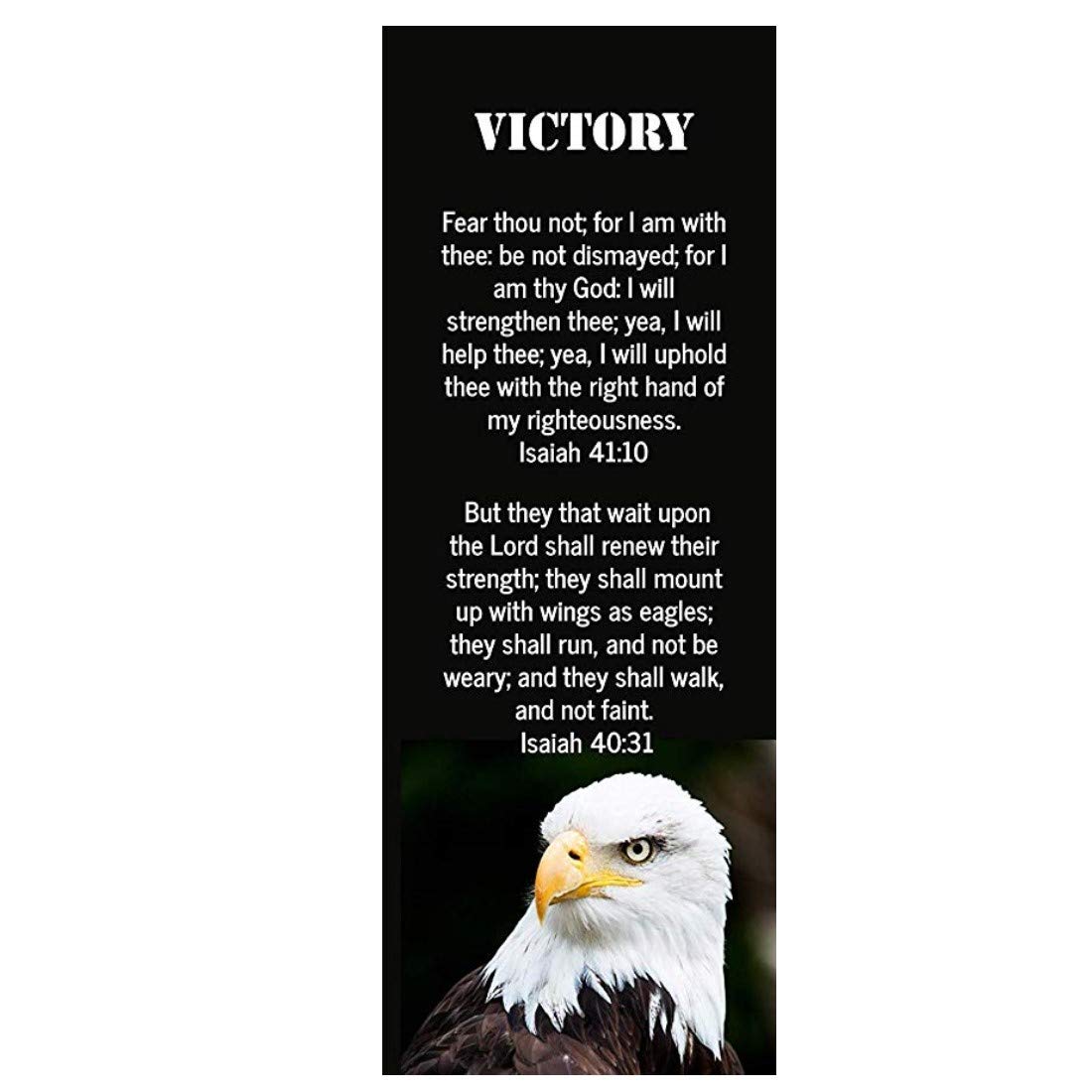 Victory Eagle Bible Verse Bookmarks - Isaiah 41:10 Christian Bookmark Set of 10 - Perfect for Bible Study, Church Gifts & Daily Scripture Inspiration