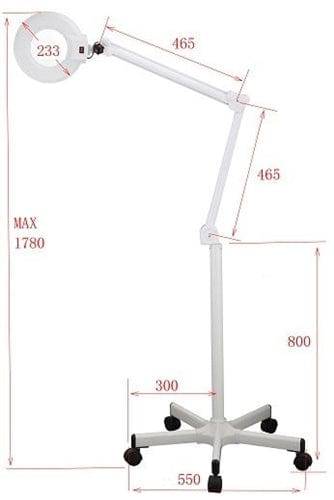 Professional LED Facial Light Therapy Lamp with Stand - 1001A for Acne, Wrinkles & Skin Rejuvenation - Perfect for Home Spa & Dermatologist Treatments