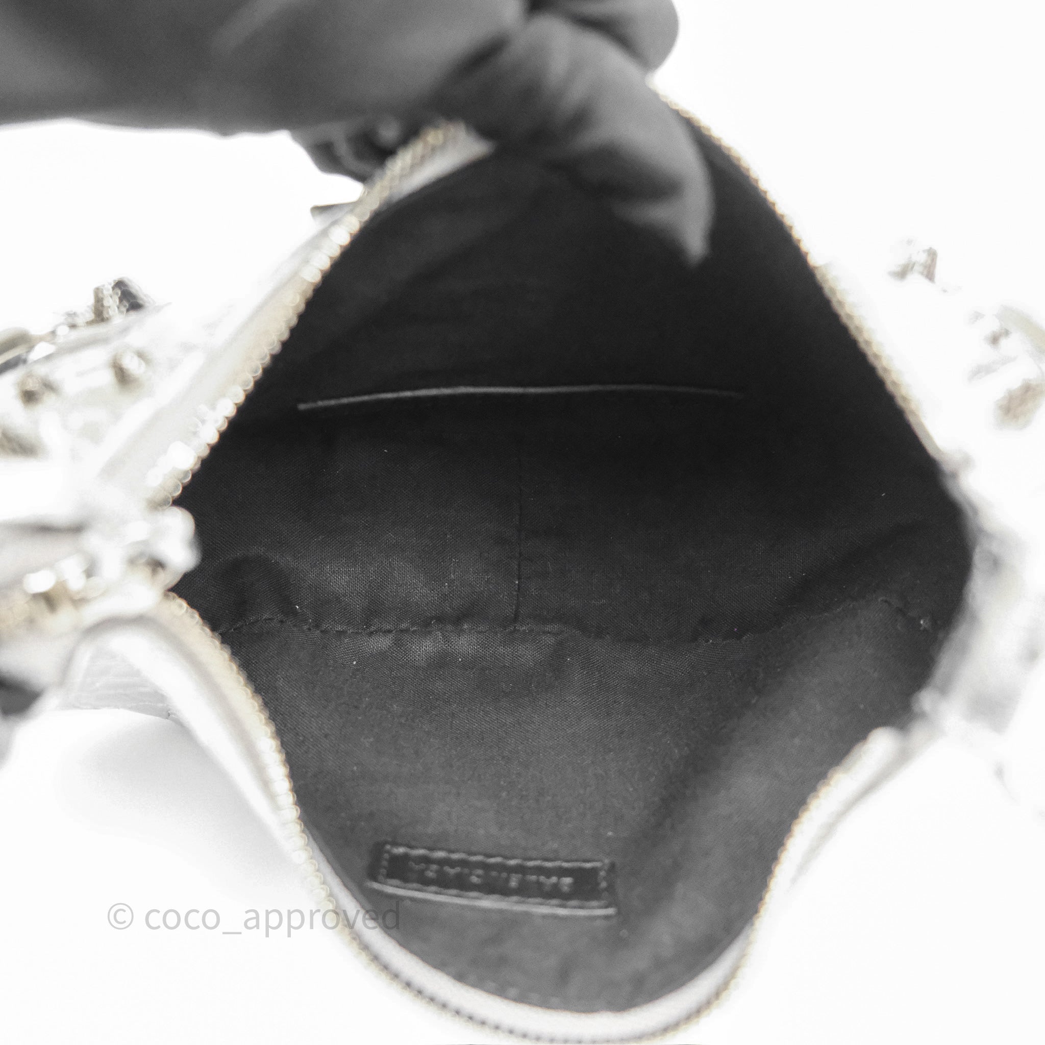Balenciaga Le Cagole Shoulder Bag in Metallic Silver - Stylish Crossbody Purse for Women, Perfect for Night Out, Party & Everyday Use