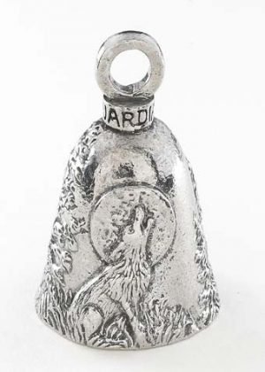 Howling Wolfe Guardian Biker Bell with Hanger - Motorcycle Protection Bell for Safe Riding, Gift for Bikers - Perfect for Harley, Cruiser & Road Trips