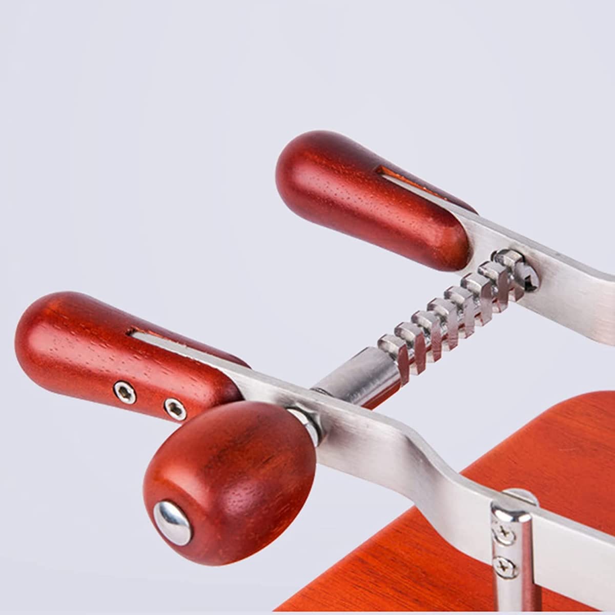 Adjustable COERSD Ham Stand & Rack Set - Boneless Ham Holder with Clip for Kitchen, Holiday Meals & Buffet Serving