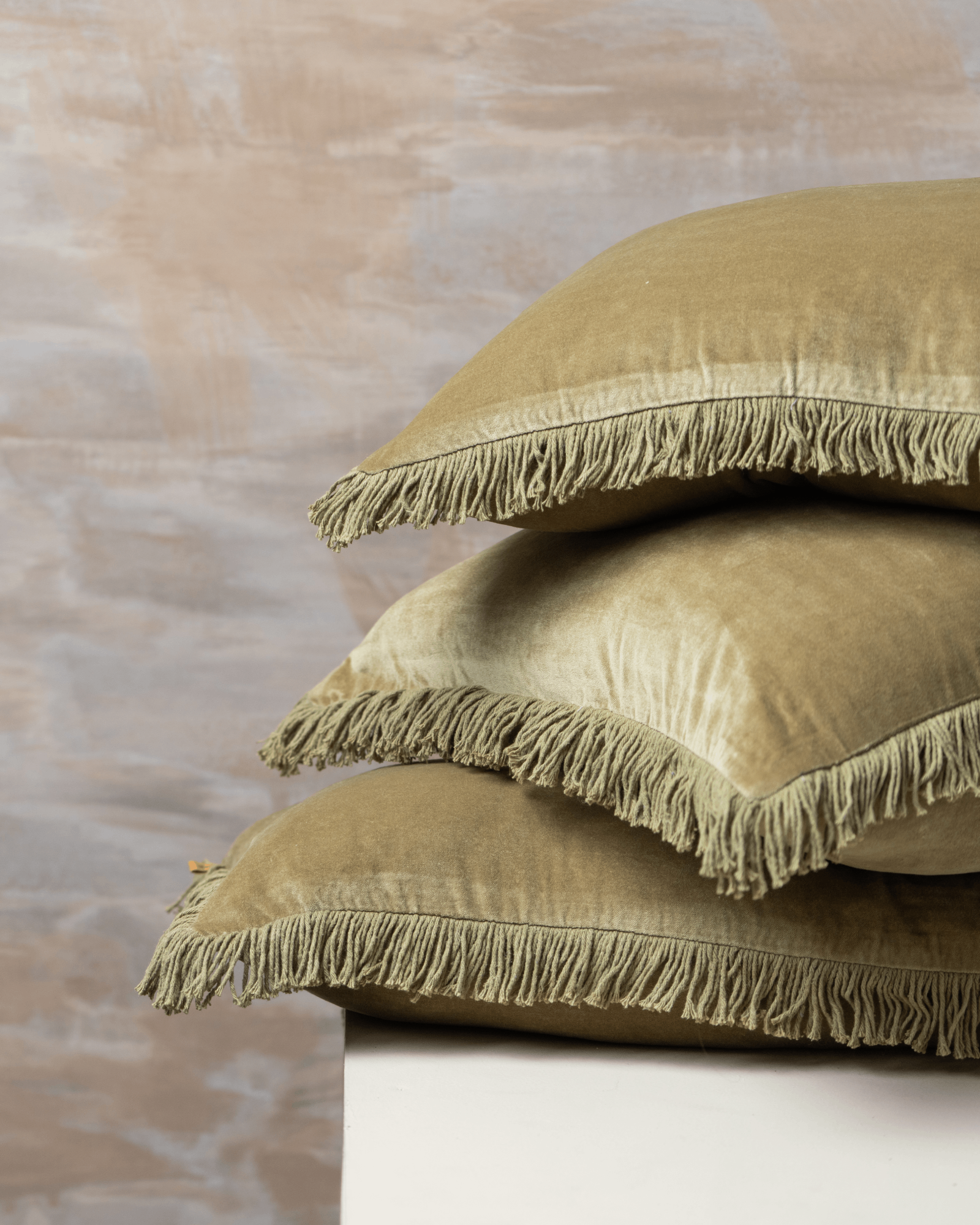 Luxury Velvet Cushion Cover - Soft Olive Green Pillow Case for Sofa, Bed, Chair | Home Decor & Comfort Accessories | Perfect for Living Room, Bedroom, Office