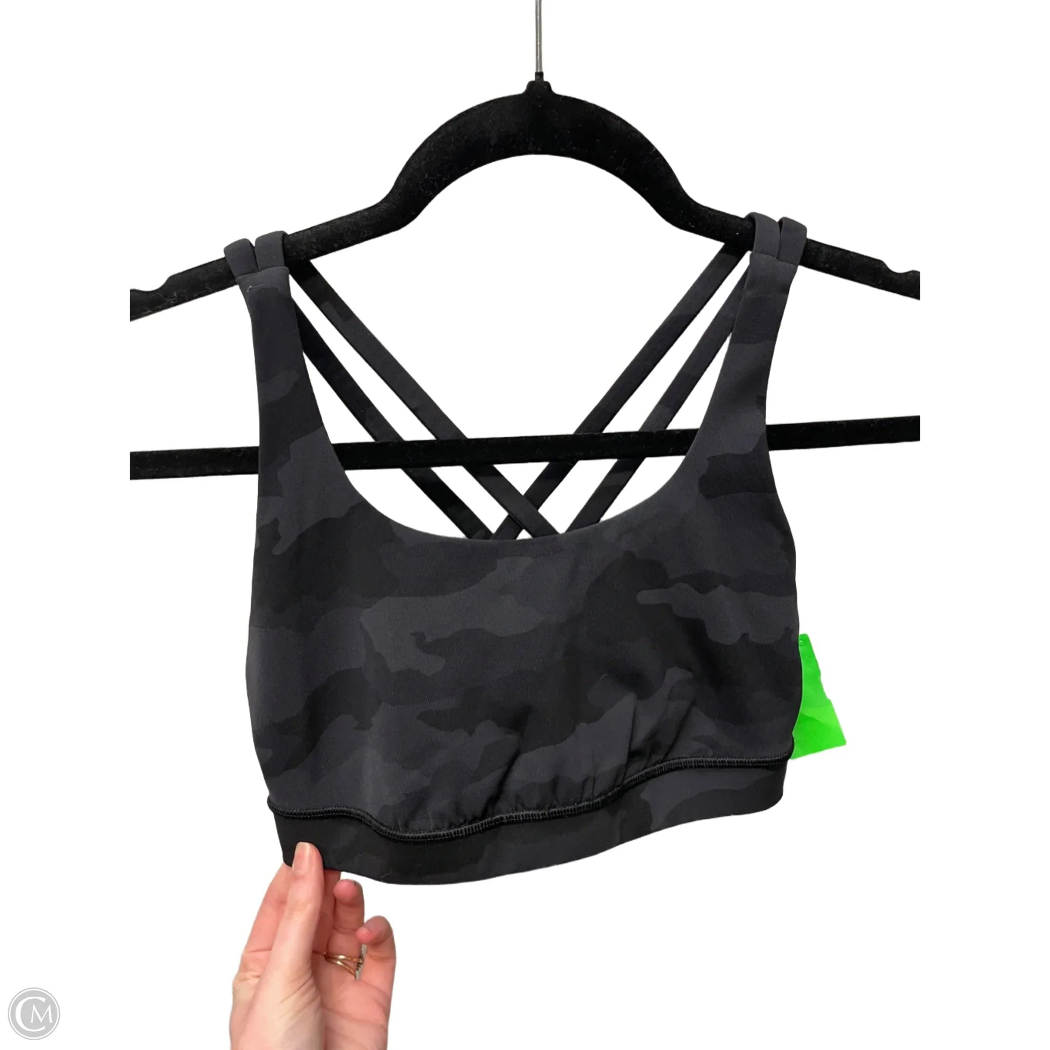 Lululemon Camouflage Print Athletic Bra - Size S - High-Performance Sports Bra for Yoga, Running & Gym Workouts