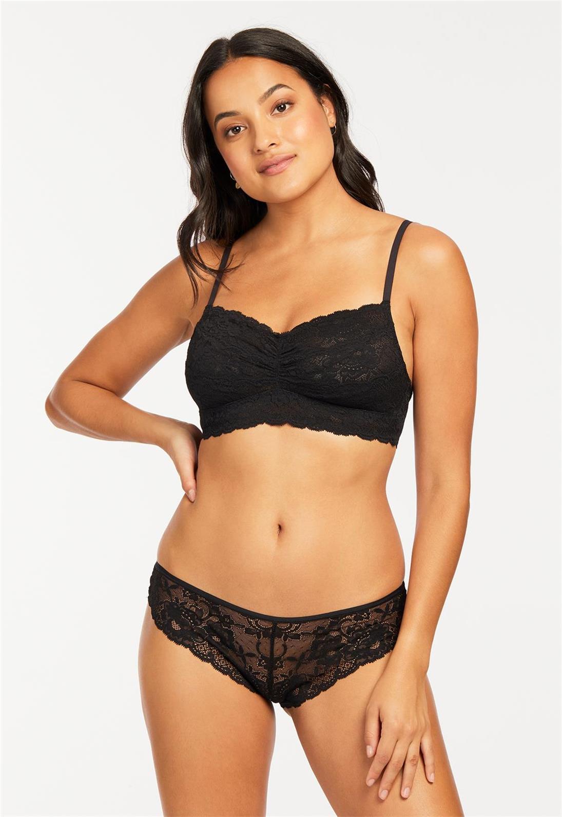 Lace Bralette - Comfortable Wireless Bra for Women, Soft Cup Sized Bralette, Breathable Seamless Underwear for Everyday Wear | Perfect for Yoga, Lounge & Sleep