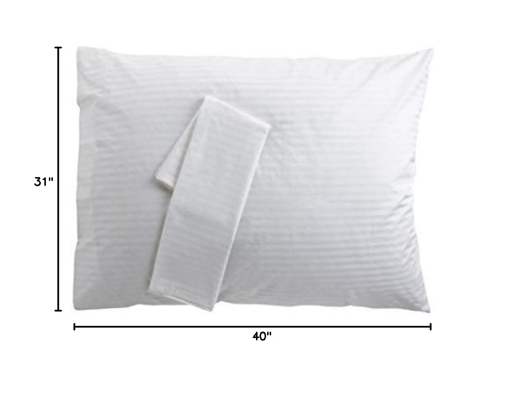 Premium Oversized Down Pillow - 600+ Fill Power, Extra Large 31x40 - Ultra Soft & Supportive for Side Sleepers - Includes Free Pillow Protector - Perfect for Bed, Sofa & Guest Rooms