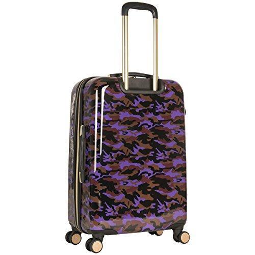 Aimee Kestenberg Women's 24-Inch Camo Printed ABS & PC Film Expandable 8-Wheel Upright Suitcase - Perfect for Business Travel & Vacation Luggage