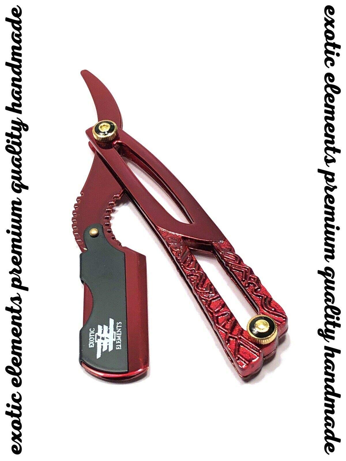 Professional Barber Straight Razor - High-Quality Stainless Steel Shaving Knife with Engraved Handle - Perfect for Precision Haircuts, Beard Trimming & Grooming at Home or Salon