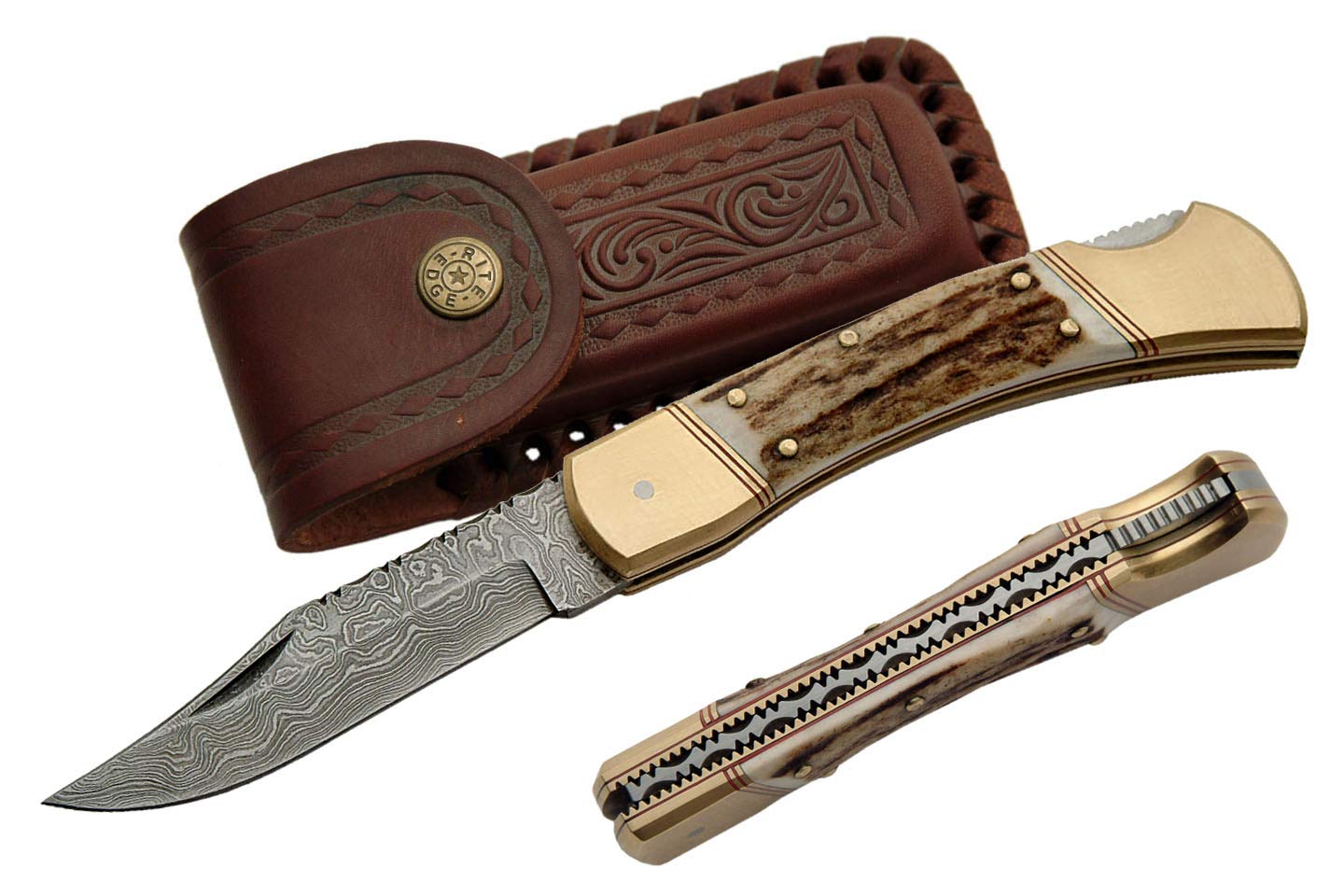 Szco Supplies Premium Filework Folder Hunting Knife - Tactical Outdoor Knife for Camping, Hunting & Survival Gear | Durable Stainless Steel Blade with Wood Handle
