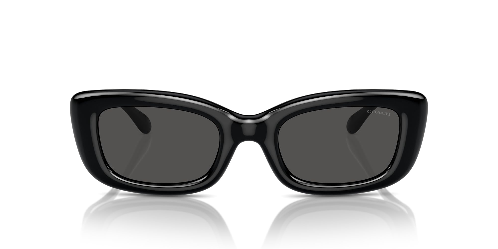 Coach Women's HC8390U Sculpted C Hardware Universal Fit Rectangular Sunglasses | UV Protection | Fashion Accessory for Beach, Driving & Outdoor Activities