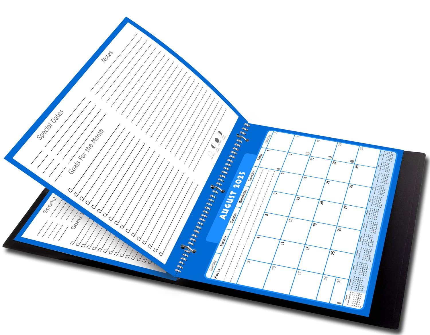 2025-2026 12-Month Academic Wall & Desk Calendar Planner with 3-Ring Binder - Perfect for Students, Teachers & School Organization - Ideal for Classroom, Home Office & Study Planning