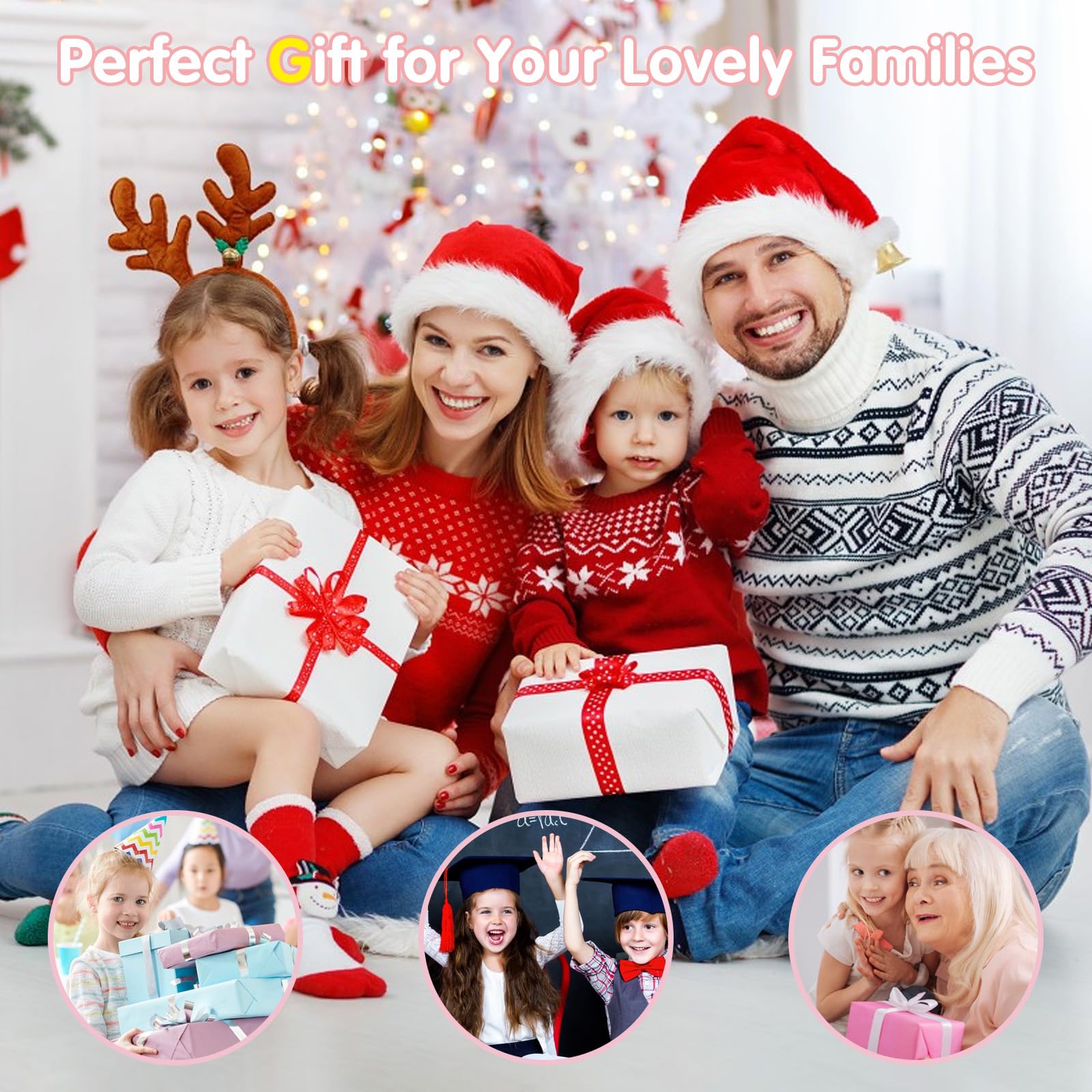 44MP Kids Digital Camera with 1080P FHD Video, 16X Zoom & Anti-Shake - 32GB Memory Card Included | Perfect Gift for Teens, Boys & Girls | Compact Point and Shoot Camera with Fill Flash (Pink) | Great for Birthday Gifts, Travel Photography & First-Time Photographers