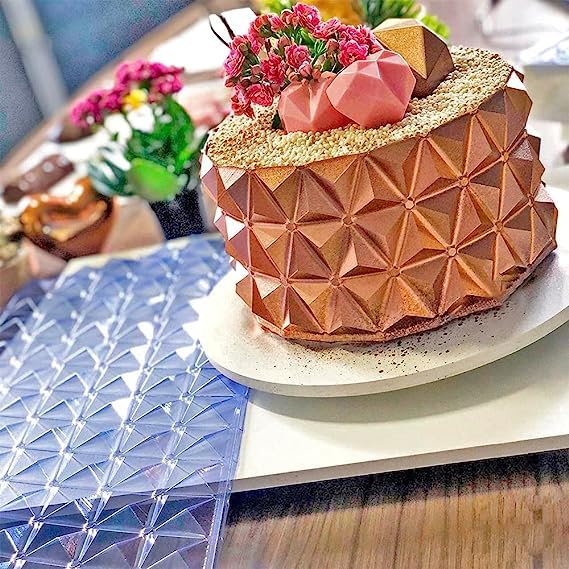 Premium Transparent Cake Embossing Mold - DIY Lace Border Stencil for Mousse, Sugarcraft & Baking Decor | Perfect for Wedding, Birthday & Party Cakes