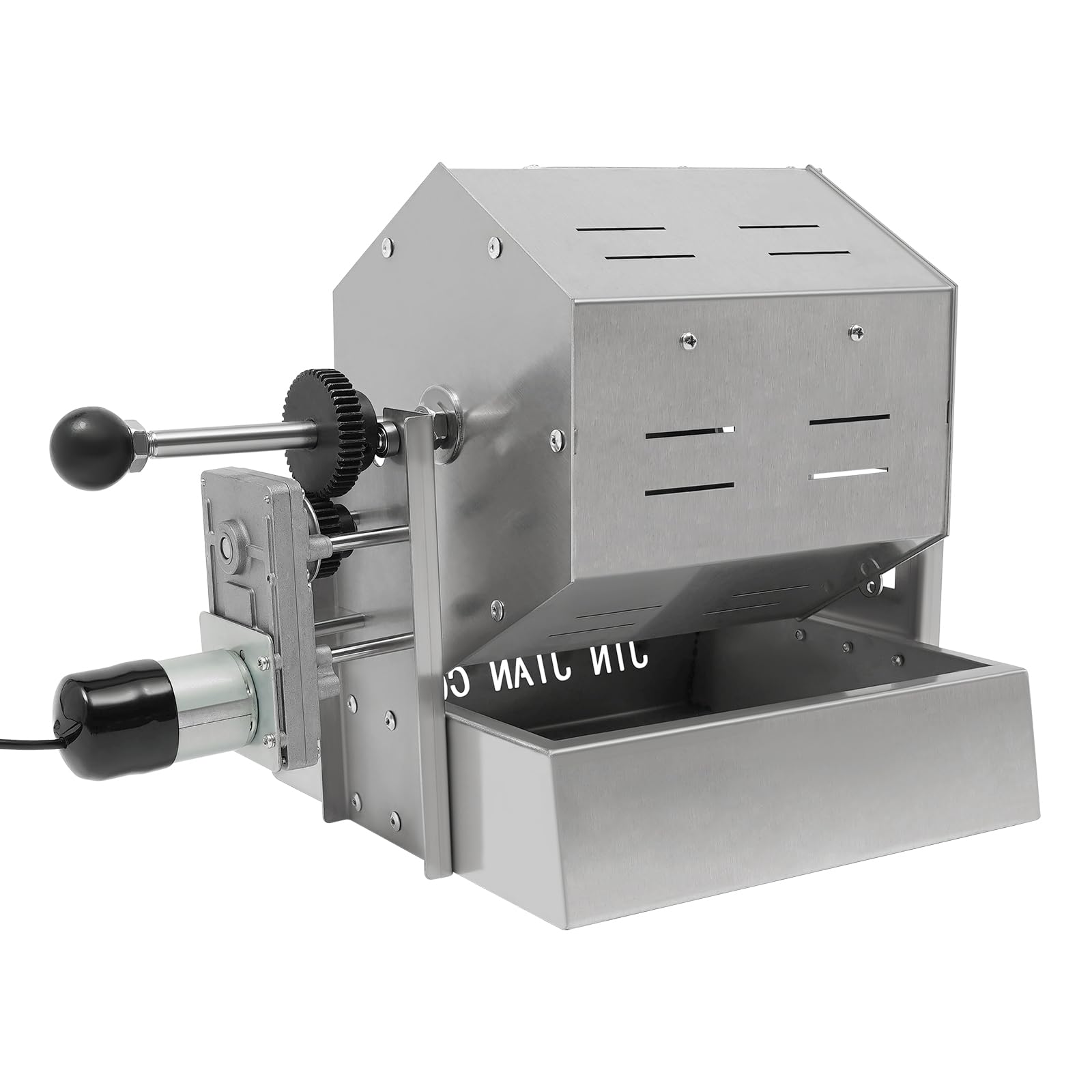 Premium Stainless Steel Drum Coffee Bean Roaster with Gas Burner - Perfect for Home Roasting, Coffee Shops & Small Batch Artisan Coffee Production