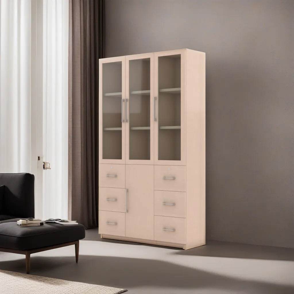Micah III Display Bookshelf - Modern Wooden Bookshelf for Home & Office Decor - Perfect for Living Room, Bedroom, and Study Room Organization