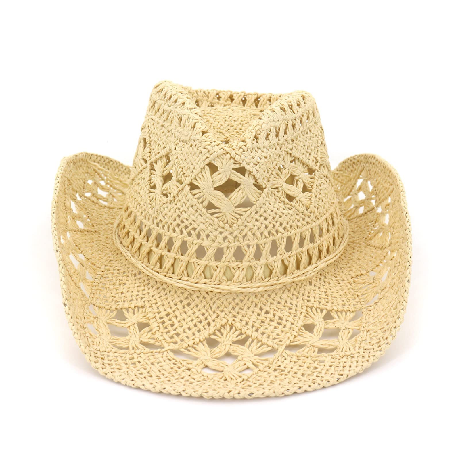 Stylish Bucket Hats & Western Cowboy Cowgirl Straw Hats for Women & Men - Breathable Summer Sun Hat with Hollow Out Design - Perfect for Beach, Outdoor Activities & Fashion Accessories