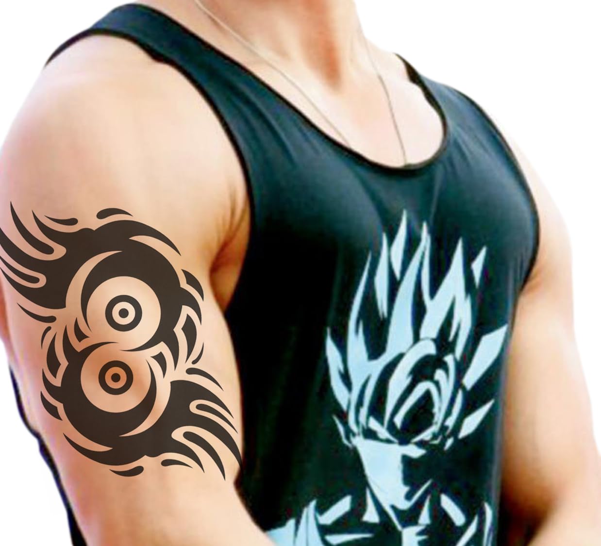 Waterproof Temporary Tattoo Stickers for Adults & Kids - 3D Realistic Flowers, Butterflies, Stars, Angels & Wolf Designs (19x12cm) | Perfect for Parties, Halloween Costumes & Body Art